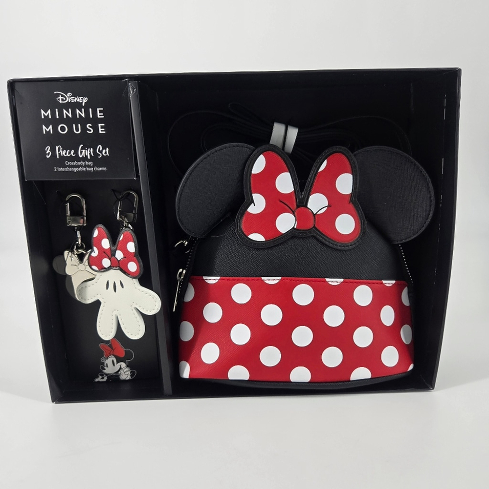 Disney Minnie Mouse Mini Handbag 3-Piece Gift Set - NEW